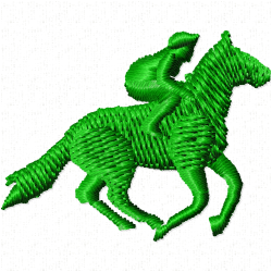 Horses Embroidery Design 9